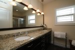 King Master Suite Bathroom with Double Sink Vanity